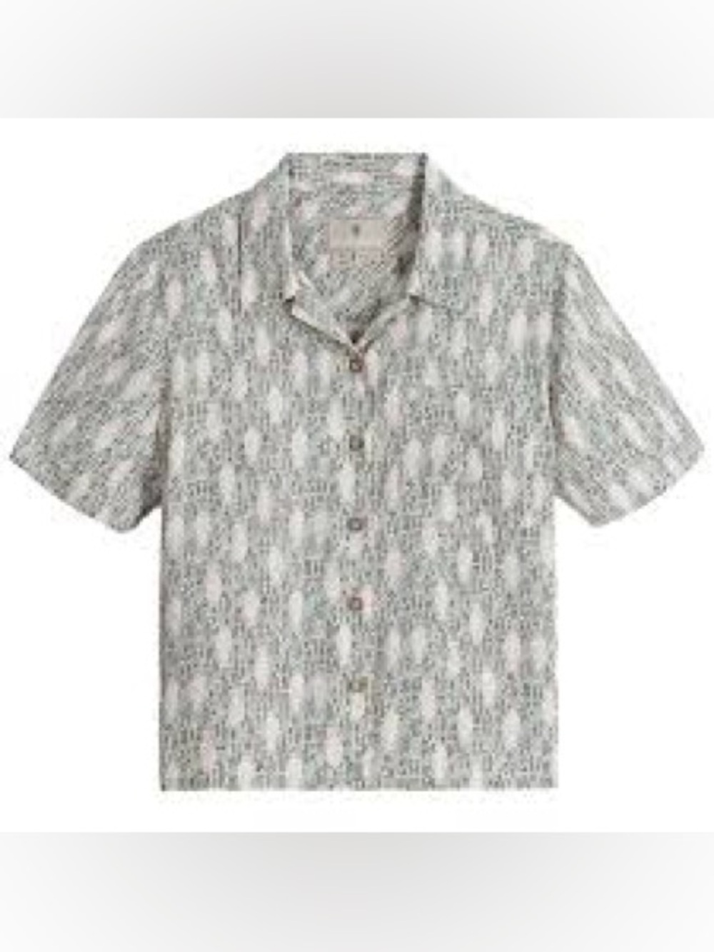 Royal Robbins Women’s Camino Pucker Short Sleeve Shirt Size Small NWT Sage Fish - Picture 1 of 10
